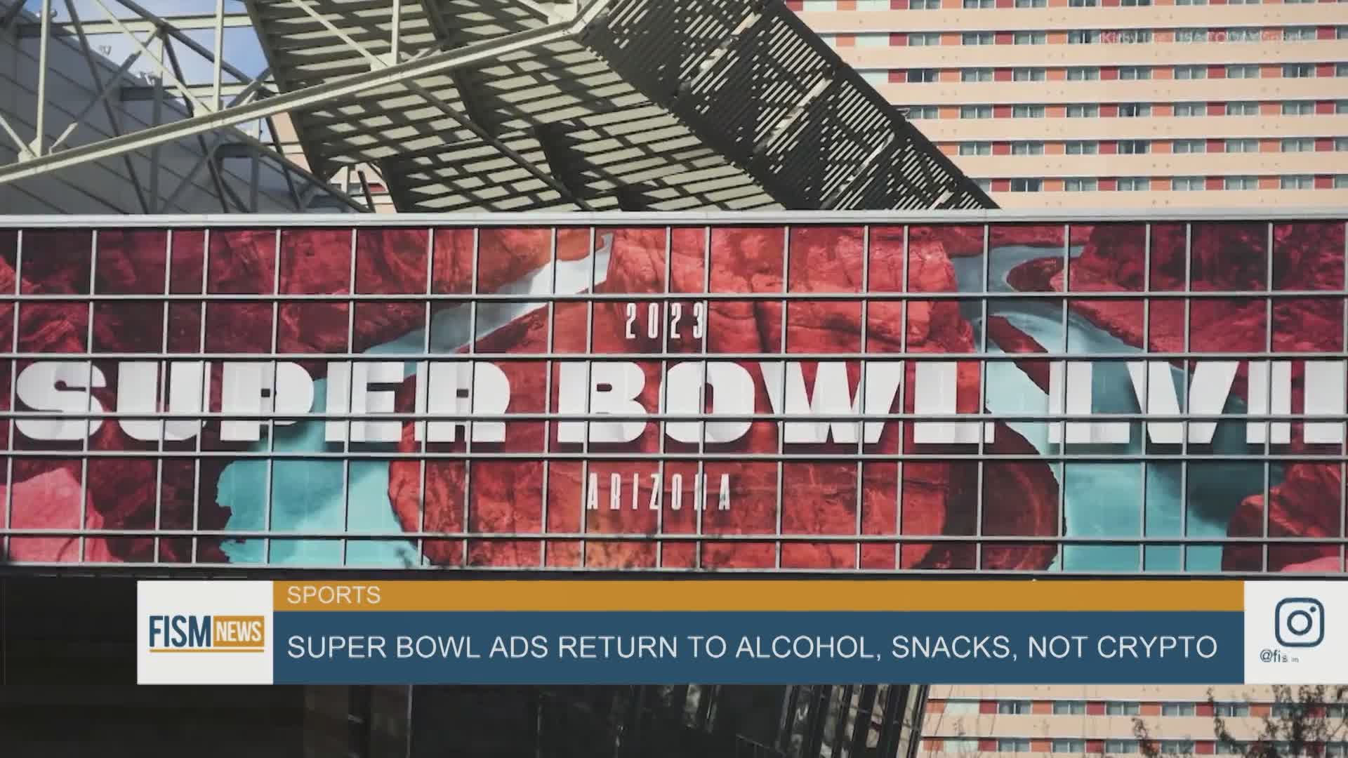 Crypto out, alcohol in for Super Bowl ads